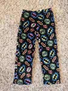 Batgirl Pajama Pants M 8/10 BATGIRL Black Sleepwear Fleece Soft - Picture 1 of 3