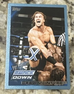 2010 Topps WWE DREW MCINTYRE Blue Parallel RC ROOKIE CARD #411/2010 - Picture 1 of 2