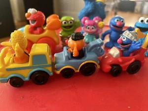 sesame street figures lot Grover Cookie Monster Elmo Cars - Picture 1 of 5