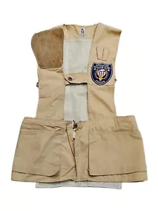Bob Allen Shooting Hunting Vest and American Rod & Gun Clubs Europe Patch Vtg IA - Picture 1 of 19