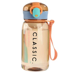 400ml/ 500ml Water Bottle Large Capacity Refill Water Summer Simple Tea L Orange - Picture 1 of 9