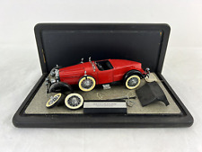 Franklin Mint 1928 Stutz Black Hawk Boattail Speedster Diecast 1:24 Red w/ Case