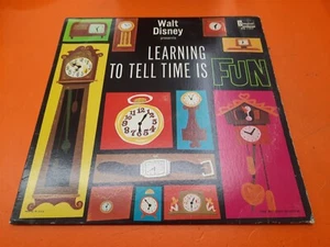 ⭐️⭐️⭐️⭐️⭐Walt Disney Presents Learning To Tell Time Is Fun LP Disneyland DQ-1263 - Imagen 1 de 6