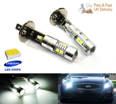 2x H1 448 Bulb High Power SAMSUNG LED Projector HeadLight Daytime Fog Light DRL - Image 1 of 4
