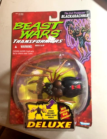 1996 Hasbro Kenner Transformers Beast Wars Blackarachnia Factory Sealed NIP Cover