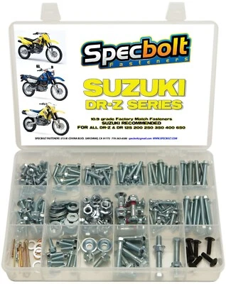 Bolt Kit Suzuki DR-Z DR 70 100 110 125 200 250 350 400 650 DRZ SM Plastics - Image 1 of 4