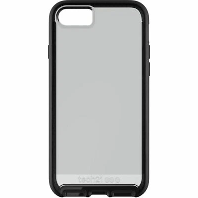 Apple Iphone 7 8 Tech21 Evo Elite brushed black case hard back cover T21 5336 - Image 1 of 4