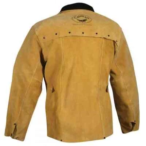 Chaqueta de Soldadura Caiman 3030 30" Piel de Cerdo Dorada de Jabalí Para Hombre XL - Imagen 1 de 16
