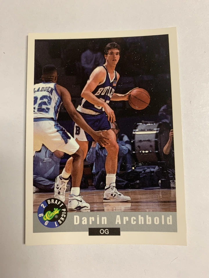 1992 Classic Draft Pick Darin Archbold Butler Bulldogs - Image 1 of 1