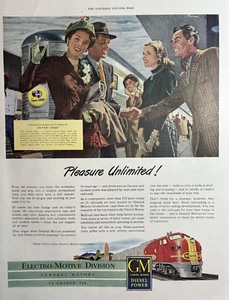 1948 General Motors Diesel Power Locomotive Train Electro Motive VTG Print Ad - Picture 1 of 1
