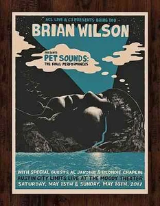 Brian Wilson Concert Poster May 2017 Austin City Limits Live Gig Print AP 18x24 - Picture 1 of 1