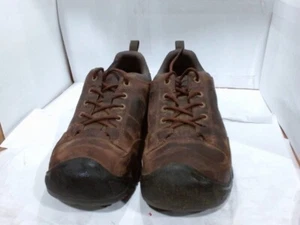 UsedGood_KEEN Men's Targhee 3 Oxford Casual Hiking Shoes, Dark Earth/_Dark - Picture 1 of 5