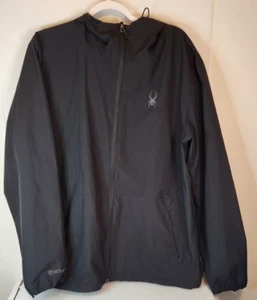 Spyder Men's Light Weight Jacket Black/Gray XL - Picture 1 of 13
