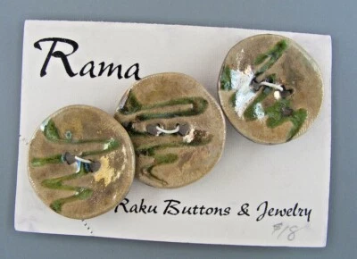 RAMA-RAKU BUTTON SET - 3 - Image 1 of 3