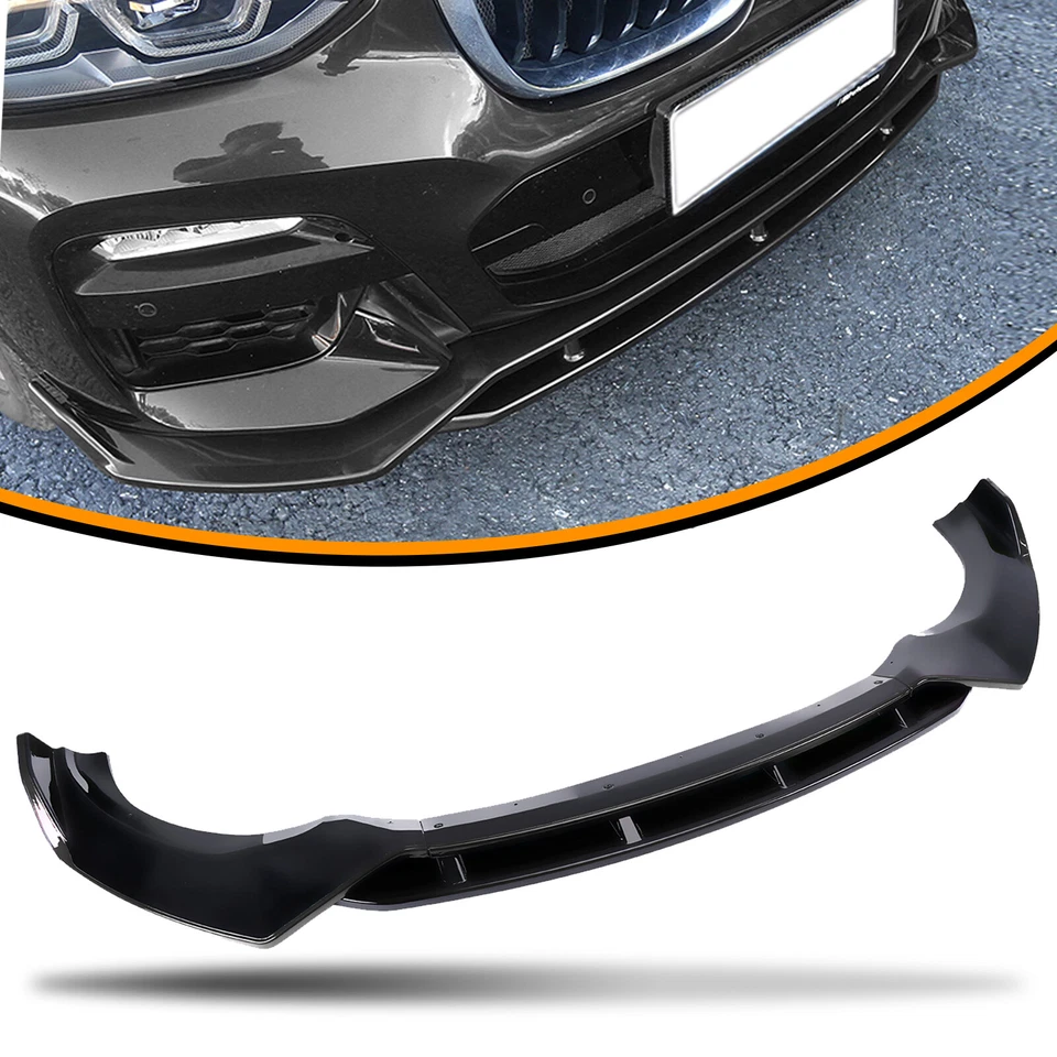 For BMW X3 X4 G01 G02 M-Sport 2018-2021 Front Bumper Lip Front Splitter Foto 1 de 4