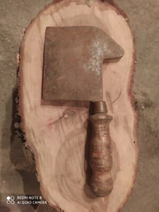 Antique Butcher's Chopper Knife Meet Cleaver Vintage Old Tool . - Picture 1 of 11