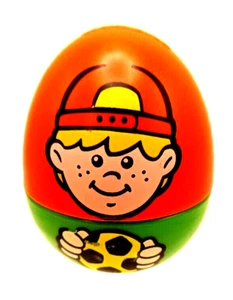 Hasbro Weeble Wobble Blonde Hair Boy Playing Soccer 1995 Vintage Toy - Picture 1 of 5