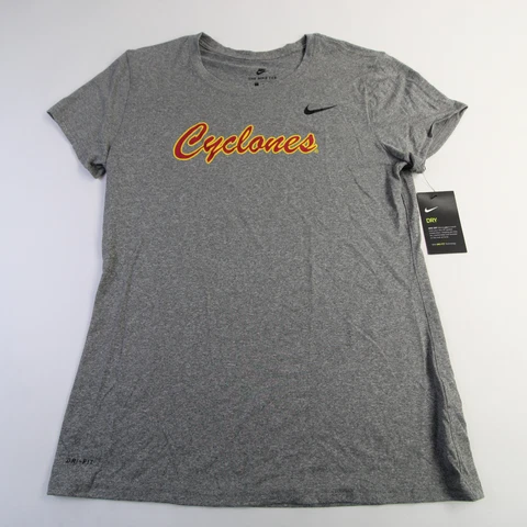Iowa State Cyclones Nike Dri-Fit Short Sleeve Shirt Women's Gray New Cover