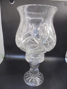 Crystal EAPG Candle Holder Hurricane Style - Picture 1 of 7