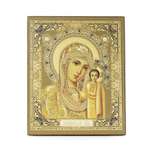 Gottesmutter Von Kazan Holz Ikone 10x12cm christlich orthodox 11363