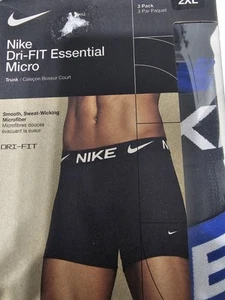 Men's Nike Dri-Fit Essential Micro Trunk 3-Pack Move To Zero Multi 2XL - Picture 1 of 2