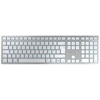 CHERRY KW 9100 SLIM FOR MAC Kabellos Tastatur Deutsch, QWERTZ Weiß - Bild 1 von 4