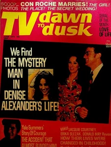 TV Dawn to Dusk Magazine June 1973 Denise Alexander  Yale Summers Donald May - Foto 1 di 2