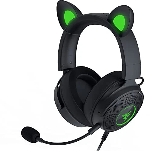 Razer Kraken Kitty V2 Pro Wired RGB Headset: Interchangeable Ears (Kitty  Bear - Image 1 of 1