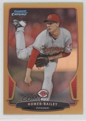 2013 Bowman Chrome Gold Refractor /50 Homer Bailey #84 - Image 1 of 2