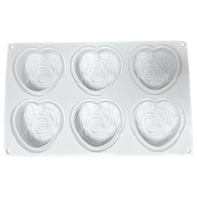  Silicone Heart-shaped Cake Mold Chocolate Mould Molds for Baking Shapes - Image 1 of 4