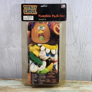 Vintage Halloween Totally Ghoul Pumpkin Push Ins Sealed - Picture 1 of 3