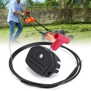 56'' Push Lawn Mower Throttle Cable Universal Control Kit w/Switch Lever Handle - Picture 1 of 11