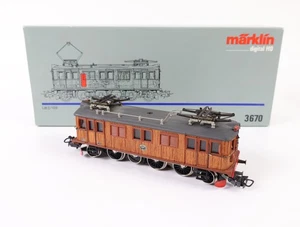 Locomotora eléctrica Märklin H0 3670 locomotora eléctrica "Holzlok" Litt D 109 SJ / Digital - Imagen 1 de 9