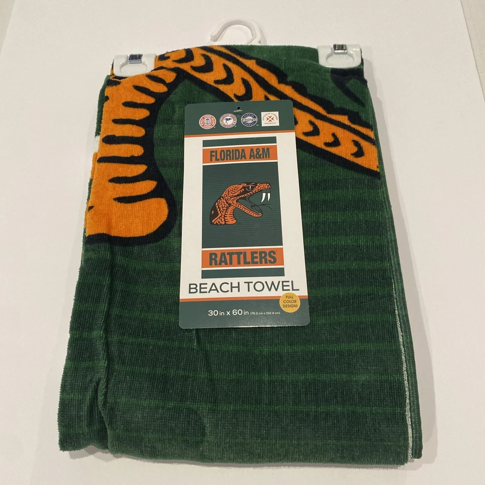 Toalla de playa FAMU 30 pulgadas X 60 en Florida A&M Foto 1 de 2