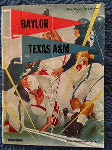 1954 Baylor vs Texas football program/“JUNCTION BOYS” 1st Yr BEAR BRYANT! - Picture 1 of 14