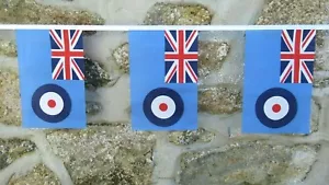 Royal Air Force RAF Blue Ensign Flag Bunting - Various Lengths - Picture 1 of 8