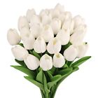 30pcs Artificial Tulip Flowers, Real Touch Fake Srping Tulip Bouquet for Moth...