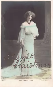 POSTCARD - EDWARDIAN ACTRESS - MISS GABRIELLE RAY - A BRIGHT CHRISTMAS - ROTARY - Picture 1 of 2