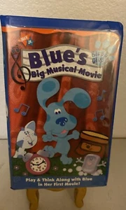 Blues Clues - Blues Big Musical Movie 2000 Clamshell Blue VHS Nick Jr. - Picture 1 of 7