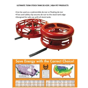 Ultimate 750-Watt Stock Tank De-Icer Farm Livestock Heater | K&H Pet Products - Picture 1 of 3