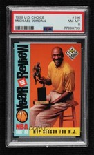 1998-99 Upper Deck UD Choice Michael Jordan #196 PSA 8 HOF