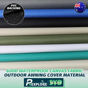 Canvas Fabric Waterproof Boat Car Protect Outdoor Awning Material Cover UV Proof - Picture 1 of 37