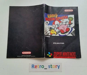 Super Nintendo SNES Kirby's Dream Course Notice / Instruction Manual - NOE - Picture 1 of 1