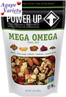 Power Up Trail Mix Gourmet Nut Bag, Mega Omega, 14 Ounce (Pack of 1), Green 