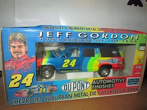 JEFF GORDON 1993 ROOKIE OF THE YEAR 1:24 DIECAST CHEVY SUBURBAN BANK BROOKFIELD - Picture 1 of 3