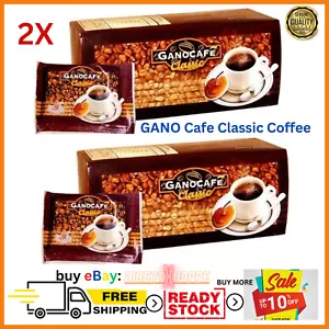 2X Gano Excel GanoCafe Classic Instant Black Healthy Coffee Ganoderma FREE SHIP - Picture 1 of 11