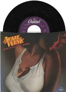 April Wine, Sign of the Gypsy Queen b/w Crash and Burn; 7" Single in Pic Sleeve - Imagen 1 de 2