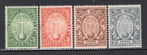 Vatican City 1933 Cross & Orb Charity Set Complete Mint H #B1-4 CV$52 - Picture 1 of 1