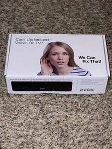 Zvox AV100 Mini TV AccuVoice Soundbar Speaker Complete - Picture 1 of 2