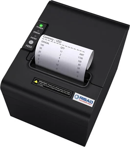 RIBAO Thermal 80Mm POS Printer Receipt Printer Connect Cash Registers Cash Drawe - Picture 1 of 8